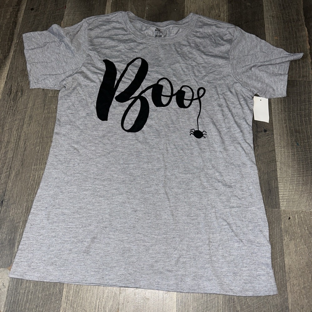 NWT women's celebrate Halloween boo spyder T-shirt Size Small - Picture 2 of 3